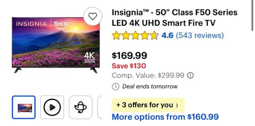 50” Insignia Firestick Tv