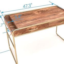 Rustic Oak Writing Desk