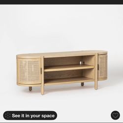 Threshold Portola Hills Caned Door TV Stand