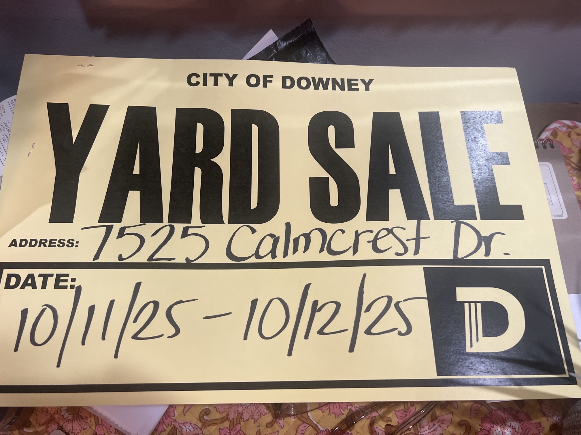 Yard Sale Downey