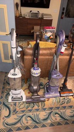 Lot of 3 Upright Vacuums – Shark & Dyson