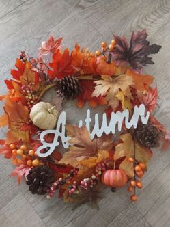 17" Fall Wreath "As Is"