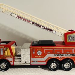 Vintage Nylint Fire Truck Water Cannon Sound Machine Metal