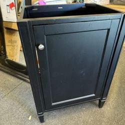 24 Inch Bathroom Vanity No Sink Black New 