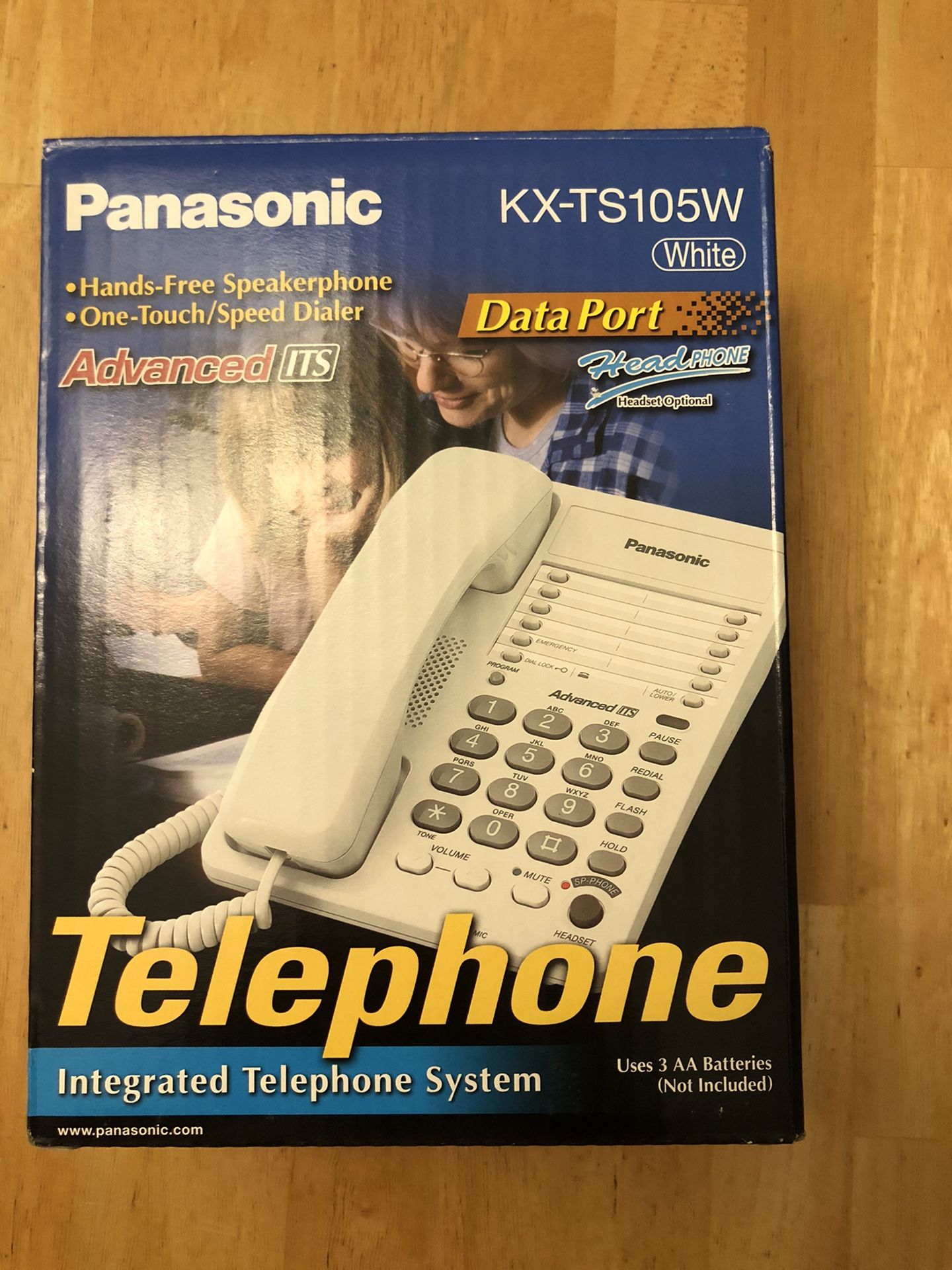 Panasonic Telephone KX-TS105W (white)
