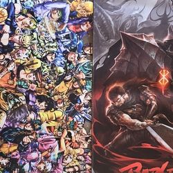 2xl Mousepads. Berserk & Jojo