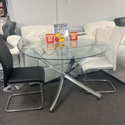 Holiday Special✅Modern Dining Table & 4 Chairs On Sale $599