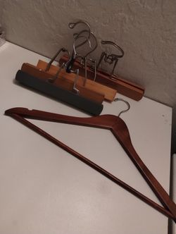 Wooden Hangers Lot 