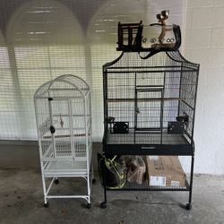 Bird Cages With Accessories $1200 Value 