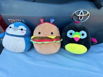 8” Squishmallows set of 3