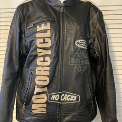 Harley Davidson Mens Leather Jacket Large