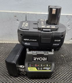 Ryobi  battery  and charger