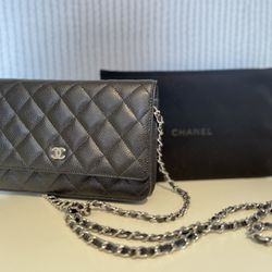 Chanel Classical Wallet on Chain, Lambskin, Black, Ref. AP0250 Y01480 C3906 21 130 DKK*