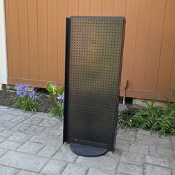 Spinning Pegboard Display Stand