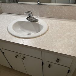 Countertop With Sink And Faucet 