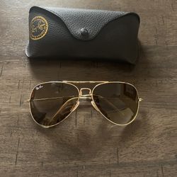 Ray Ban Sunglasses Gold New!