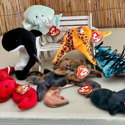 TY Original Beanie Babies Sea Creatures