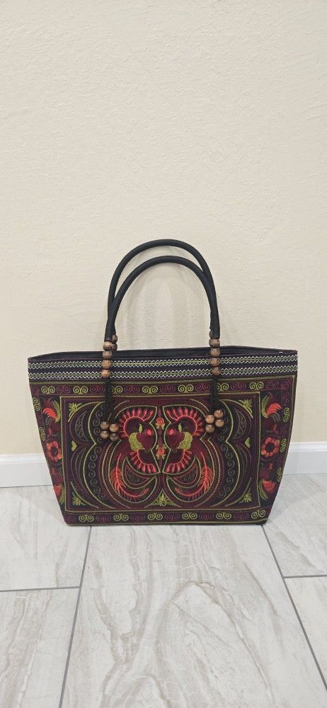 Hmong embroidered Tote Bag