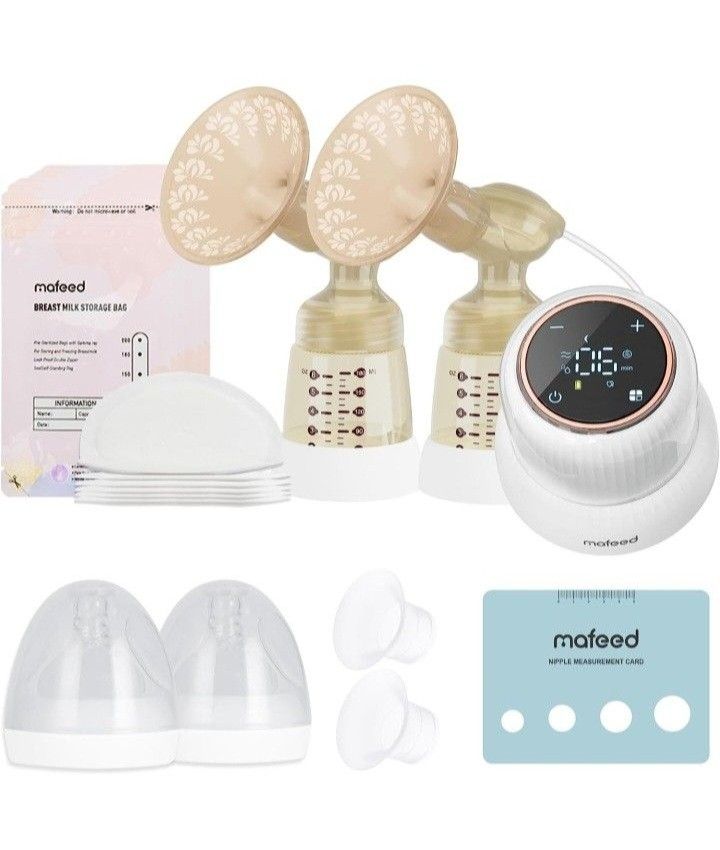 Breast Pump Electric,Hands Free Breast Pump,Double Electric Breast Pump 4 Modes 9 Levels,Baby Breastfeeding Essentials Set-High Quality & Safe & Porta
