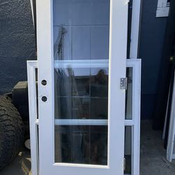 Front door   Front glass wooden door 🚪  Height 79 5/8 inches Width 32 inches
