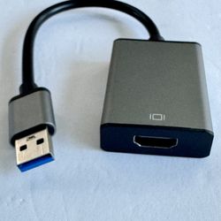 USB to HDMI Adapter for Monitor Windows 11/10 / 8, HDMI USB Converter for Laptop Mac MacBook pro, USB 3.0 USB 2.0 HDMI Cable Multiple Monitors for Des