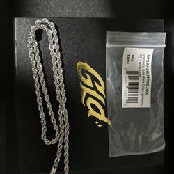 GLD 20” 4mm Silver Rope Chain