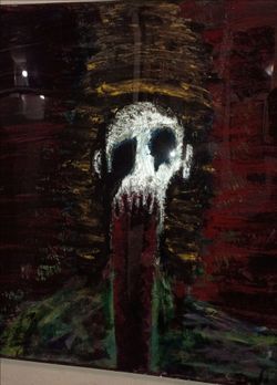 Skull artwork painting