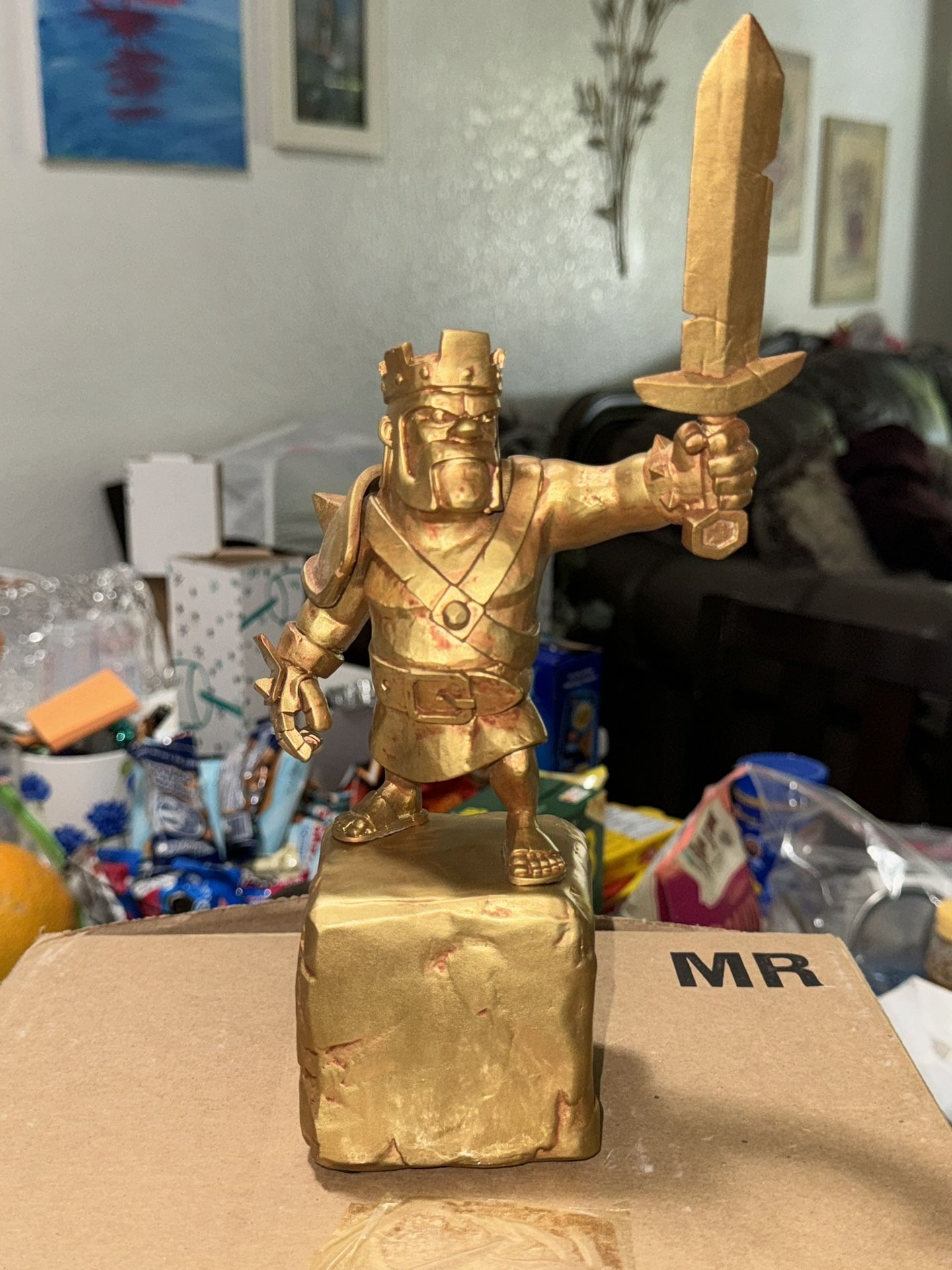 Limited Edition Clash Of Clans Barbarian King Statue