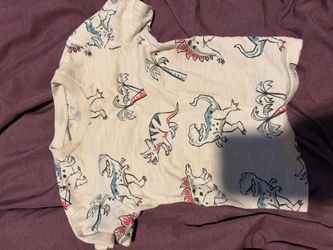 Kids Dinosaur Print Short Sleeve Shirt