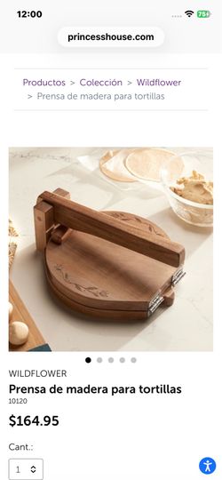 Prensa de madera para aser tortillas