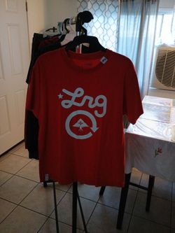 Men's classic LRG logo red T-shirt (Medium)