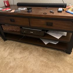 Tv stand   Comes with tv holder also