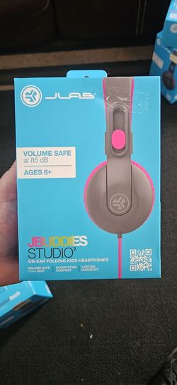 Kids headphones pink and blue