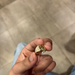 10k Gold Nugget Ring 