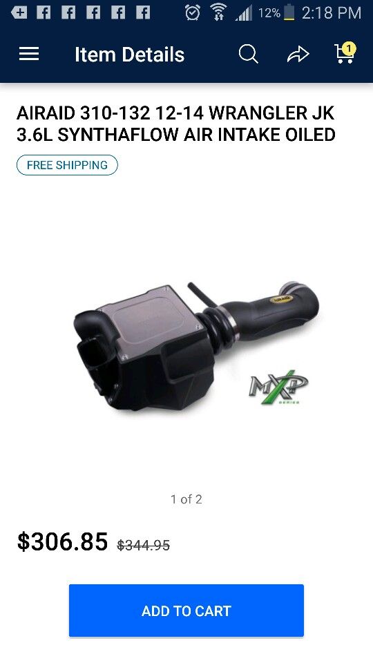Brand new air raid for wrangler