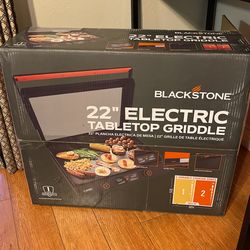 Blackstone Electric Tabletop Griddle 2 Cooking Zones