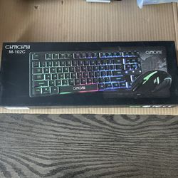 New Gaming Led Keyboard Mouse And Pad Combo Led Lighting