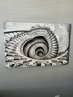 Black and white canvas