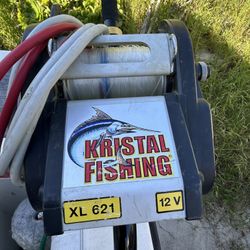 Electric Fishing Reel Kristal XL 621 And Calstar Bent Butt