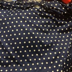 One Poker Dot Dress Size 2x Color Navy Blue And White Dots 