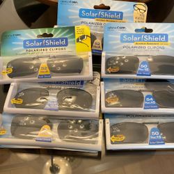 07 POLARIZED CLIPONS - SOLAR SHIELDS LENSES!!! x Sale $10
