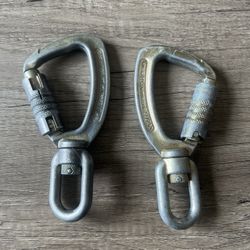 Steel Locking Carabiner With Swivel