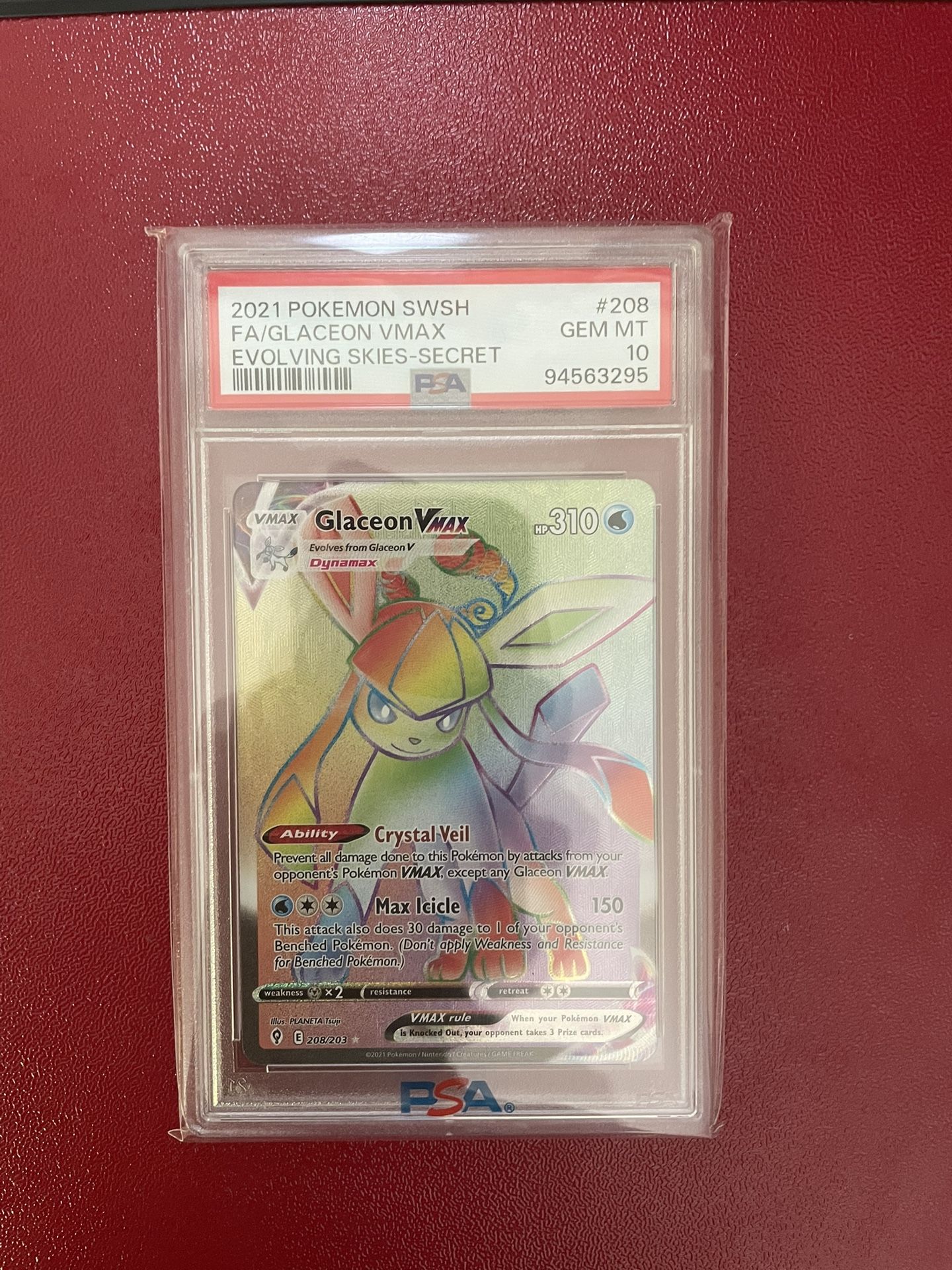 2021 Glaceon VMAX PSA 10