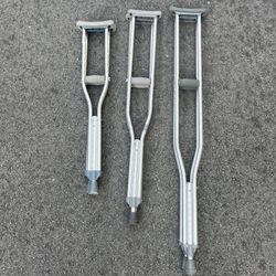 3 Sets Of Crutches 