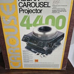 Kodak Slide Projector, 15 Slide Carousels, Projector Screen 