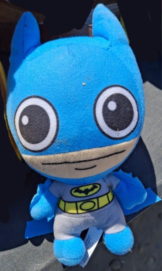 DC Comics BATMAN Plush Big Head Blue Doll Caricature Plushie