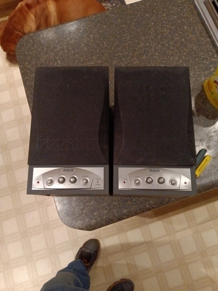 Old School RCA Wireless Speakers