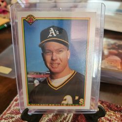 Mark Mcgwire Oakland Athletics Baseball Cards Lot 1 Error Card 