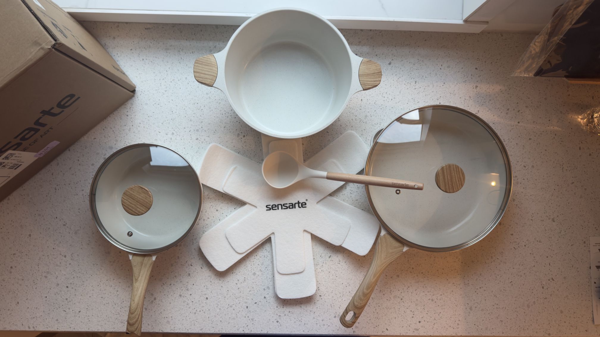 Sensarte Nonstick Ceramic Pots Pans Kitchen