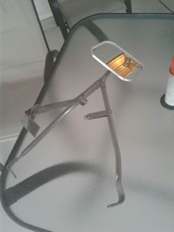 Fender mount towing mirror